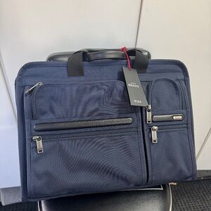 Tumi Alpha 2 ballistic briefcase bag.  Slim